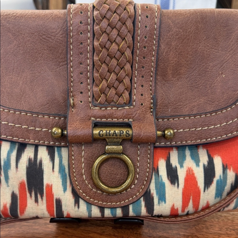 Chaps Multicolor Patterned Crossbody Bag - image 2